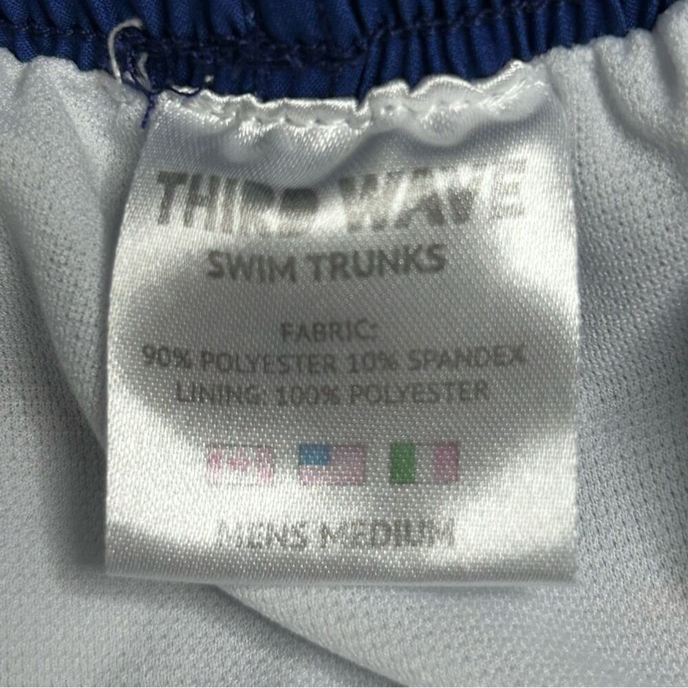 Third Wave Mesh Lined 5" Swim Trunks Rainbow Striped Medium - Picture 6 of 7